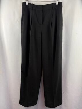 Women’s J.Crew Size Tall 6 Black Pleated Dress Pants